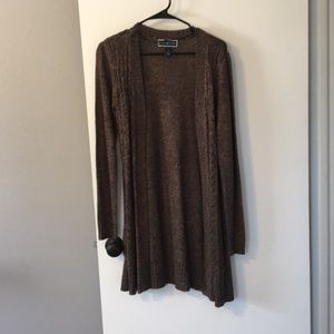 Brown cardigan
